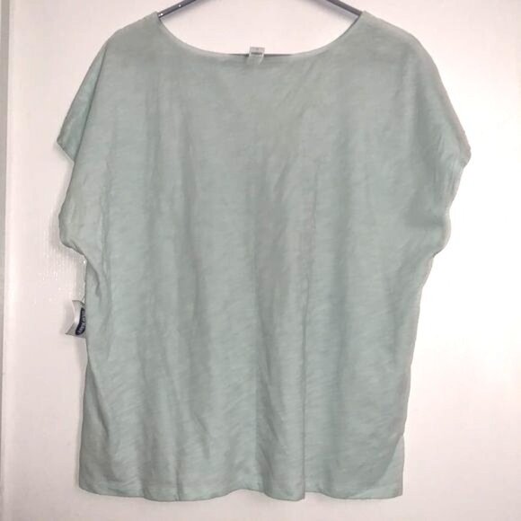 Old Navy Womens Eyelet Embroidered Mint Green Short Sleeve Top Size XL - Picture 6 of 8